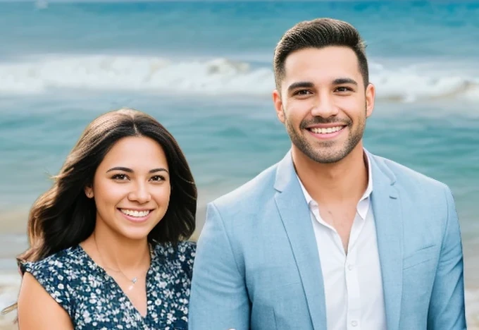 Image of a young couple at a beach after meeting on OzMates, Australian dating site.